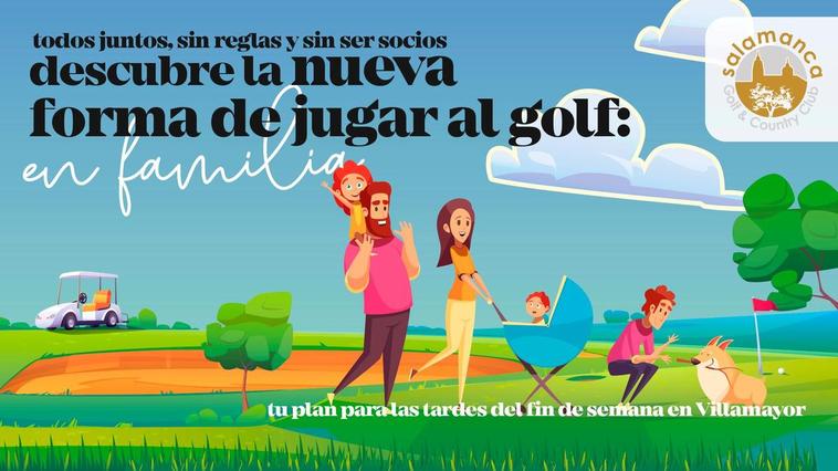 Cartel promocional de Salamanca Golf &amp; Country Club.