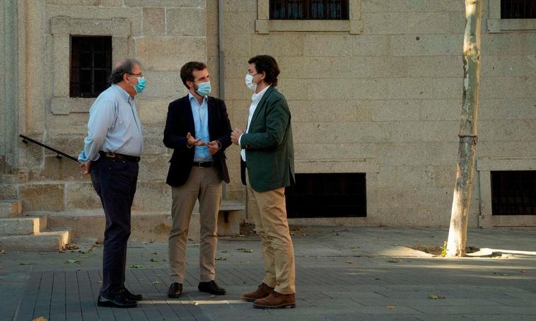 Juan Vicente Herrera, Pablo Casado y Alfonso Fernández Mañueco.