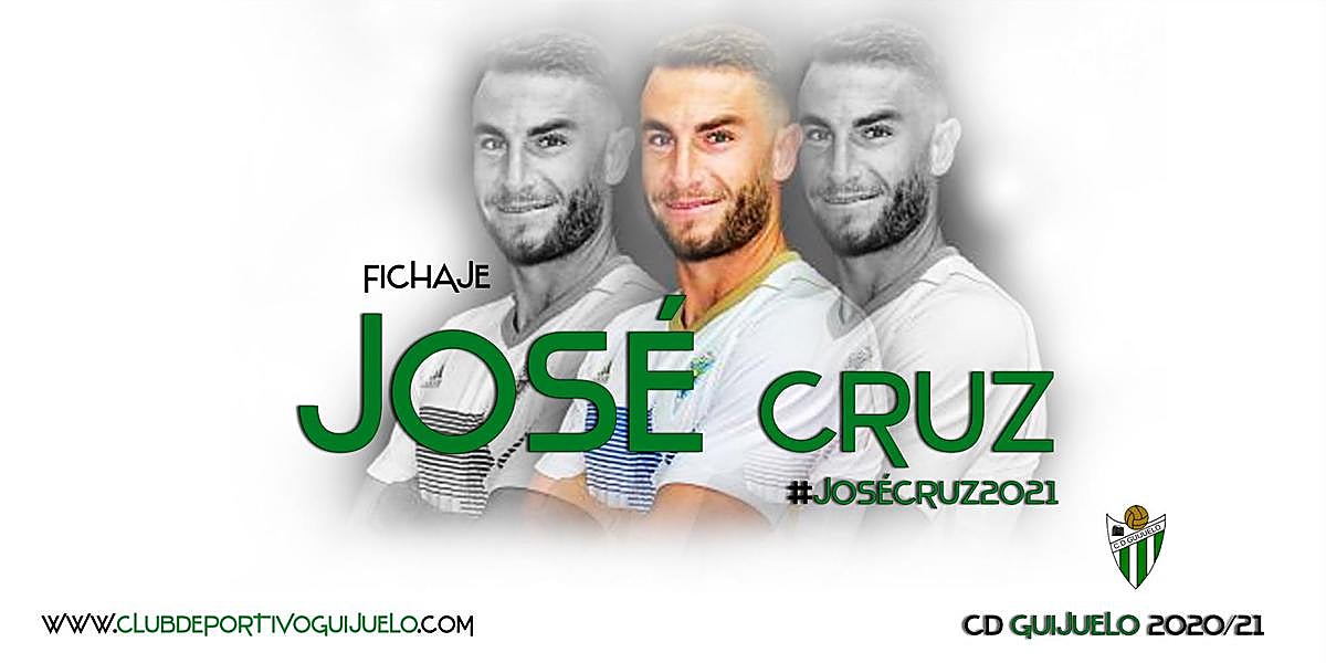 Imagen del fichaje de José Cruz por el Guijuelo.