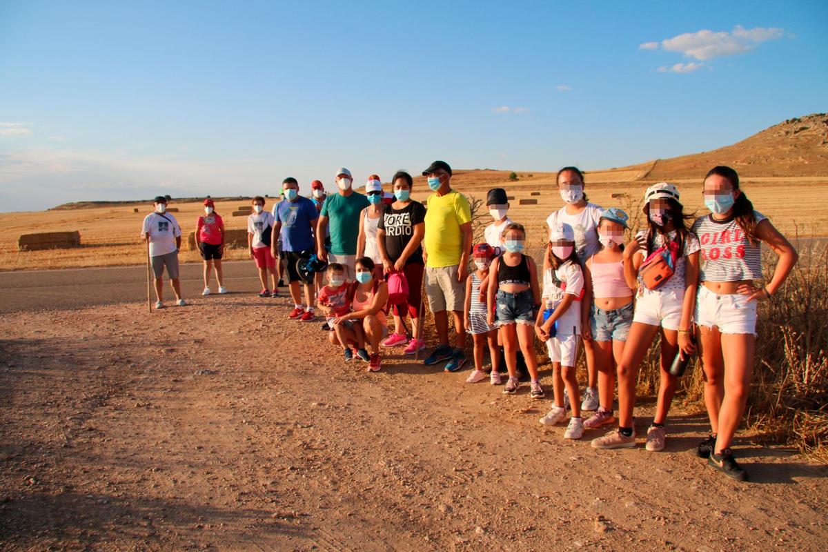 Niños del municipio en la última conmemoración de la Batalla de Arapiles.