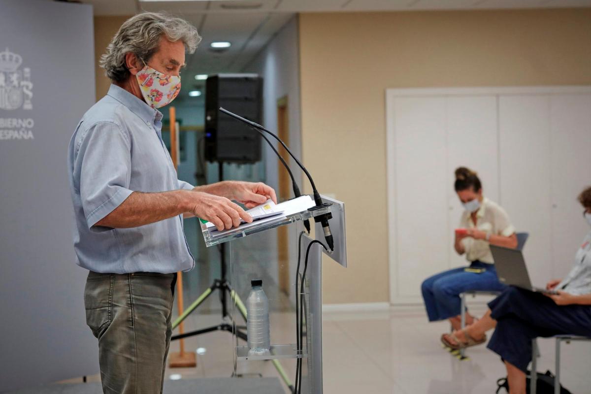 Fernando Simón en rueda de prensa.