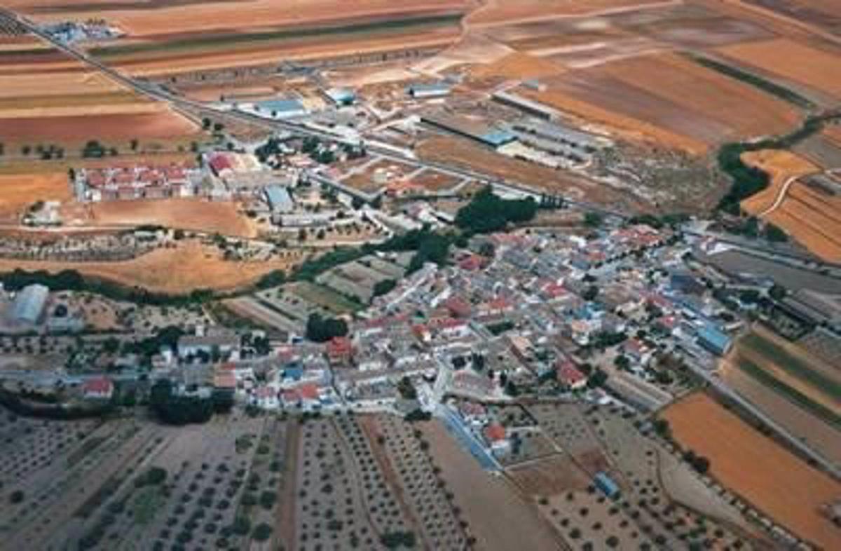 Vista aérea de la localidad granadina de Ventas de Huelma.