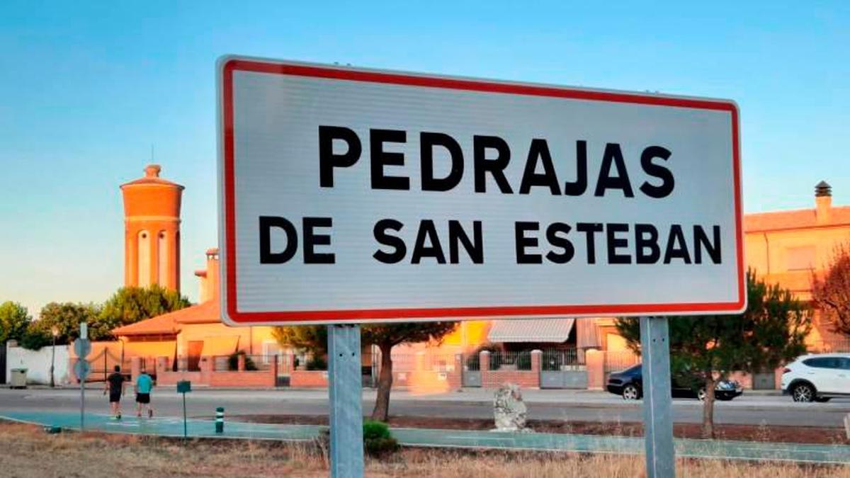 Imagen de la entrada a Pedrajas de San Esteban.