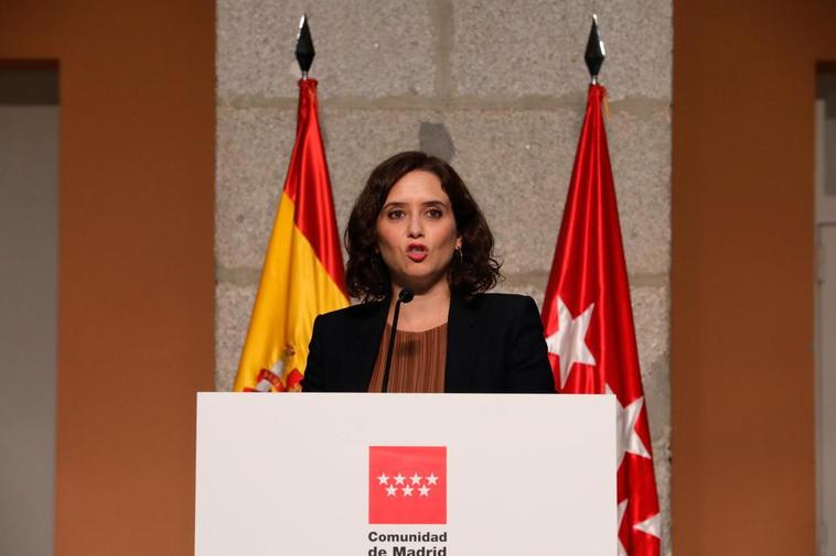 Isabel Díaz Ayuso, presidenta de la Comunidad de Madrid.