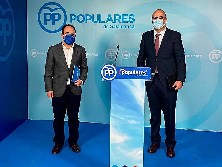 El concejal Daniel Llanos y el diputado Carlos García Sierra