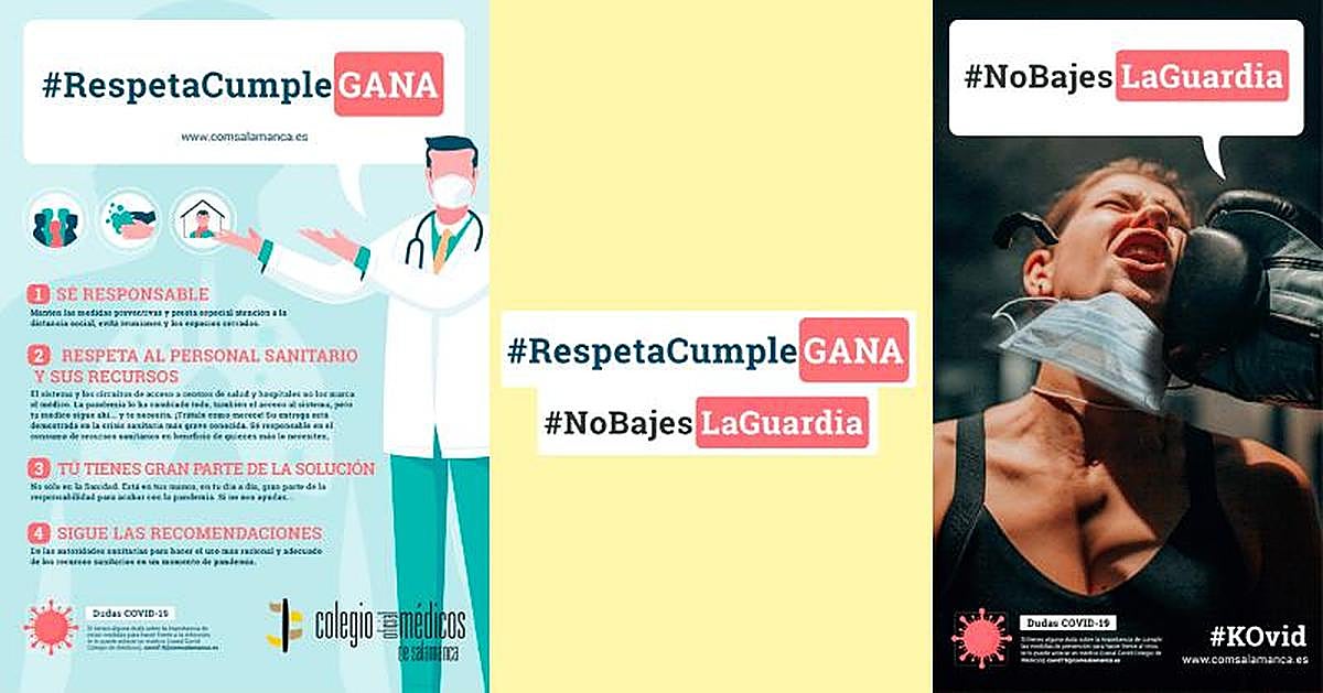 Imagen de la campaña del Colegio de Médicos