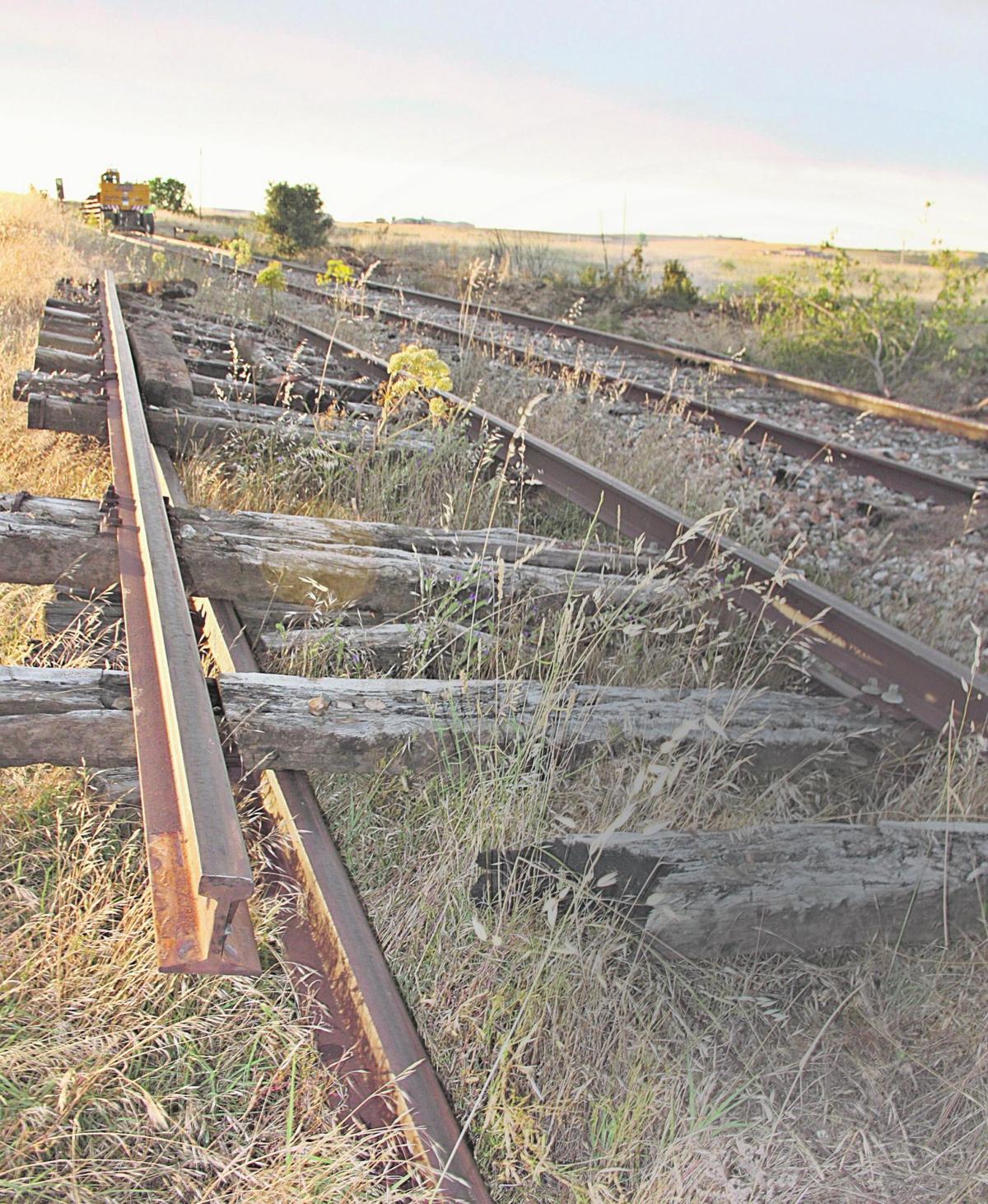 Una de las vías abandonadas en Salamanca.