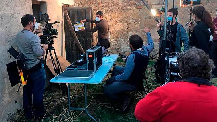 Imagen de otra grabación realizada hace pocos días en la localidad mirobrigense.