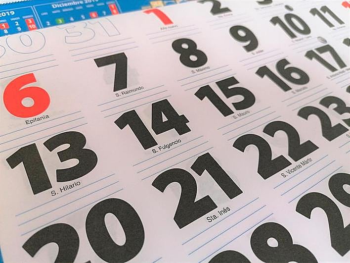 El calendario laboral recoge un total de 11 festivos nacionales