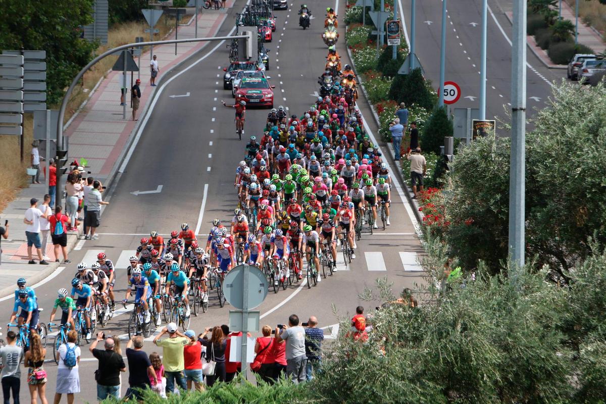 La Vuelta saliendo de Salamanca hace dos años