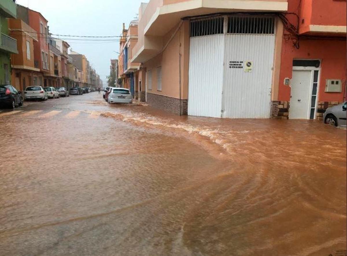 Lluvia en Benifaió.