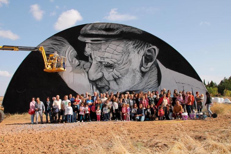 El arte mural constituye uno de los distintivos de Juzbado