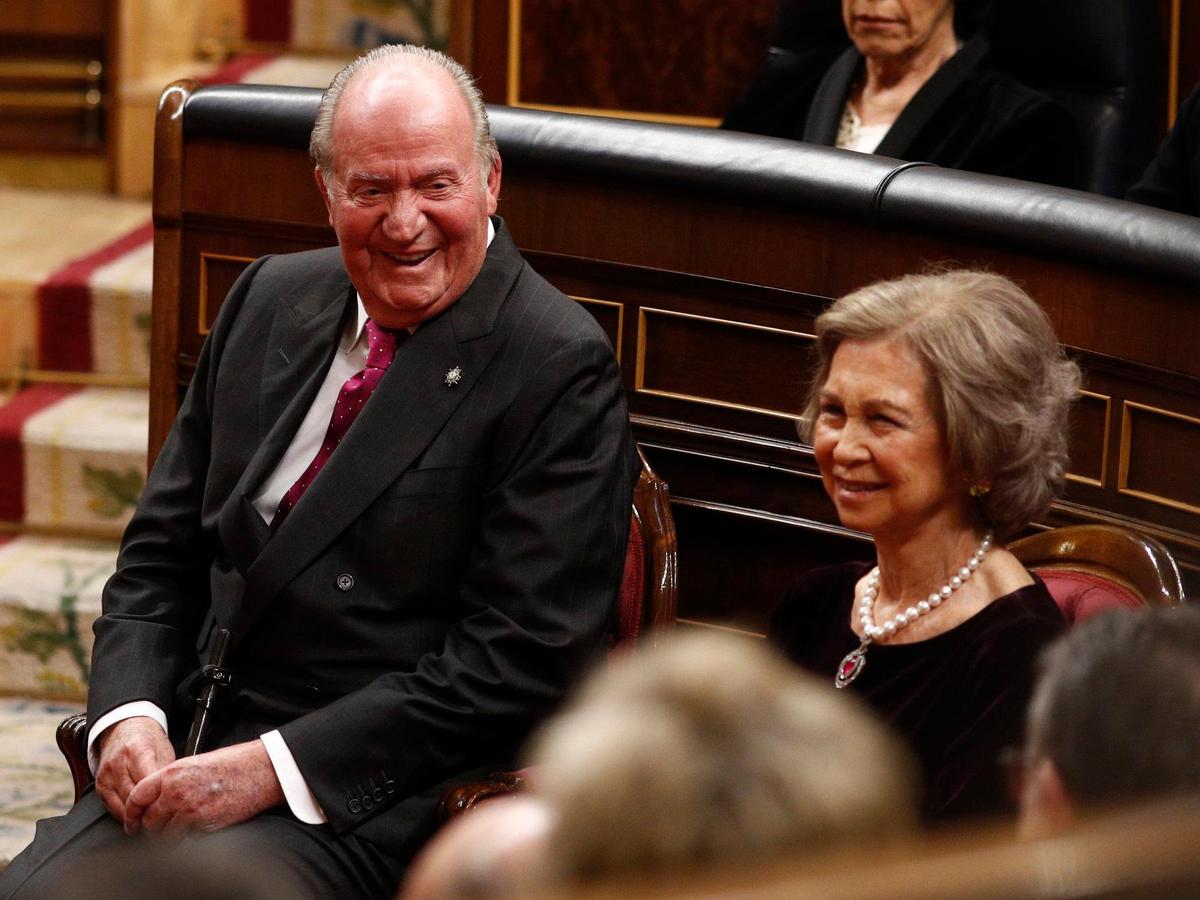 Juan Carlos y Sofía, en el Congreso.