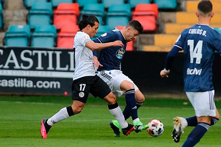 Fernando Monárrez en un lance del encuentro del domingo
