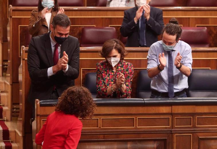 El Congreso aprueba el presupuesto de Sánchez e Iglesias por amplia mayoría