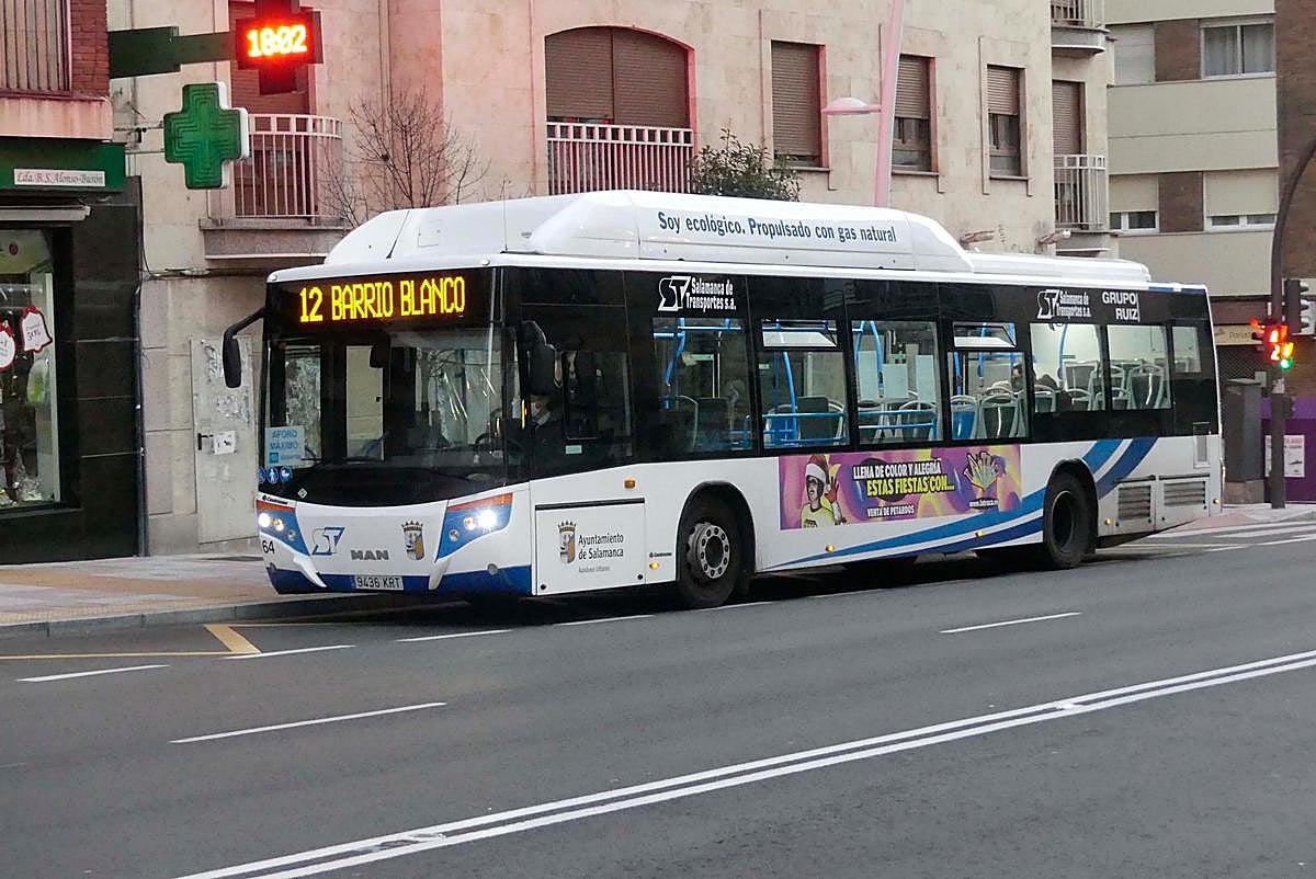 El autobús urbano de la línea 12.