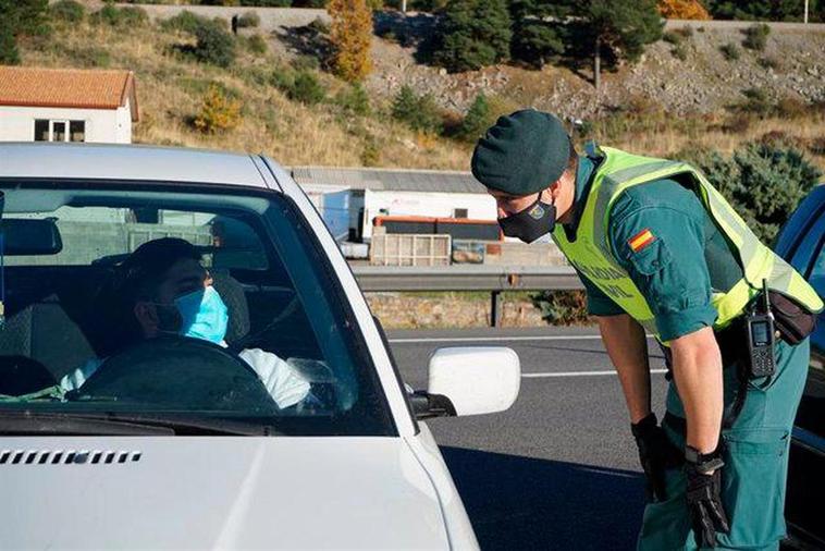 Un control de la Guardia Civil.