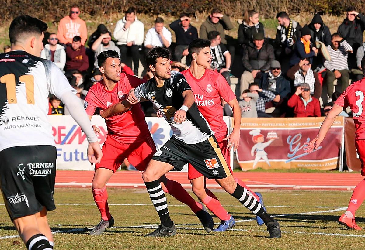 Imagen del partido disputado entre el Unionistas y el Real Madrid Castilla el año pasado
