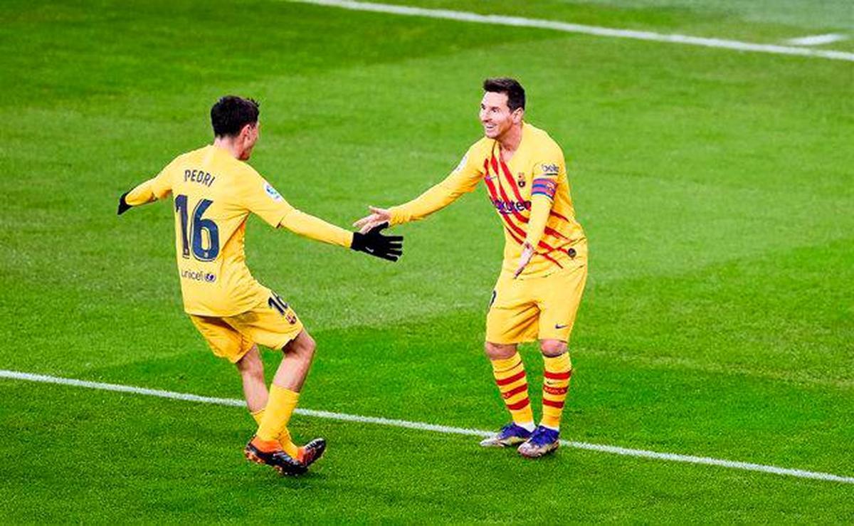 Messi y Pedri, Barcelona.