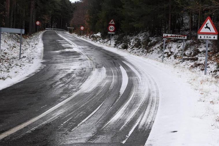 Placas de hielo en La Alberca