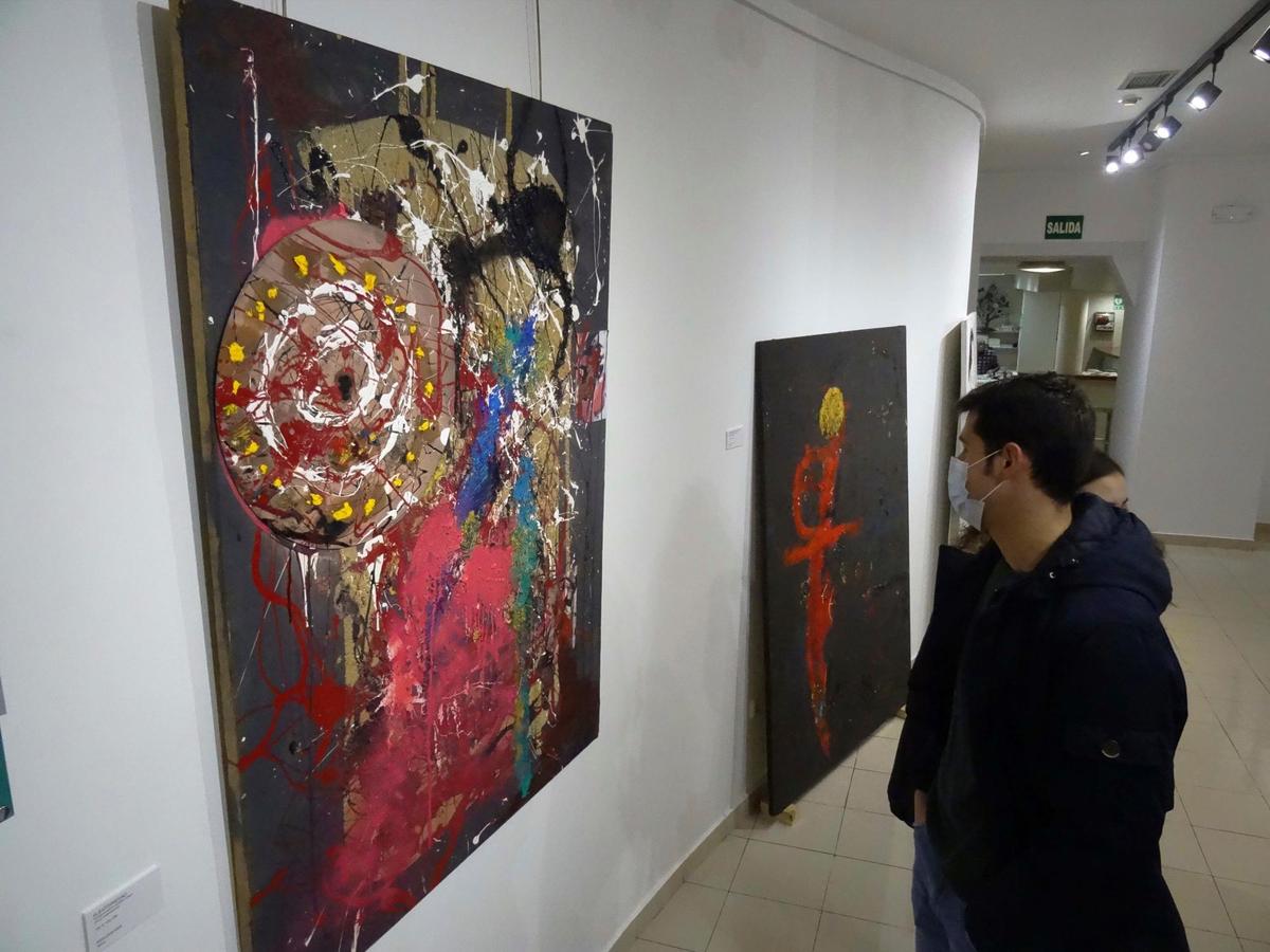 Varias obras de la muestra ‘Exposición taurómaca’.