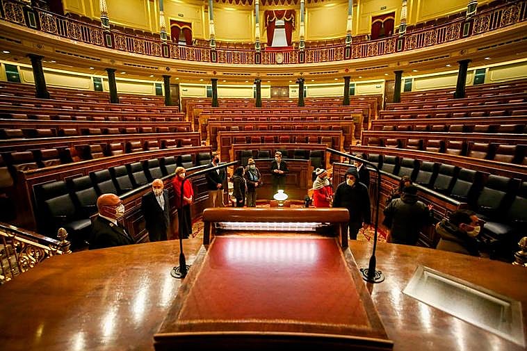 Vista del Congreso de los Diputados.
