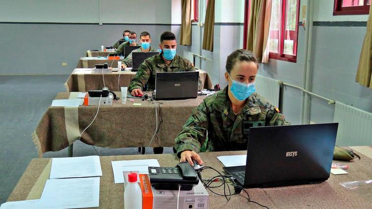 Rastreadores de la Unidad de Vigilancia del Ejército de Tierra en Castilla y León.