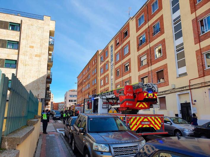 Imagen del lugar del incendio.