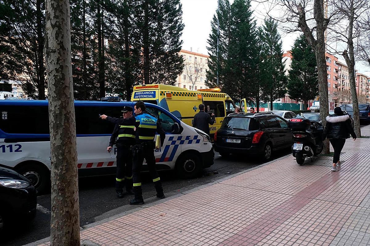 Atropello de una niña en la calle Alfonso IX de León en febrero de 2020.