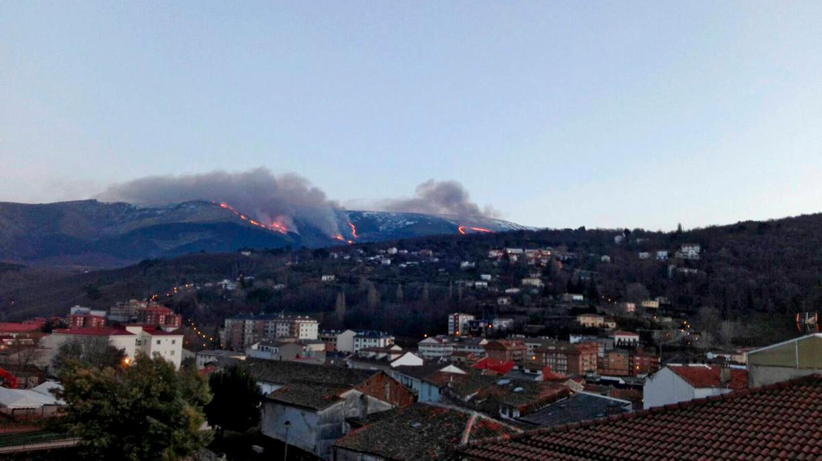 El incendio de 2017 en las sierras de Béjar y Candelario.