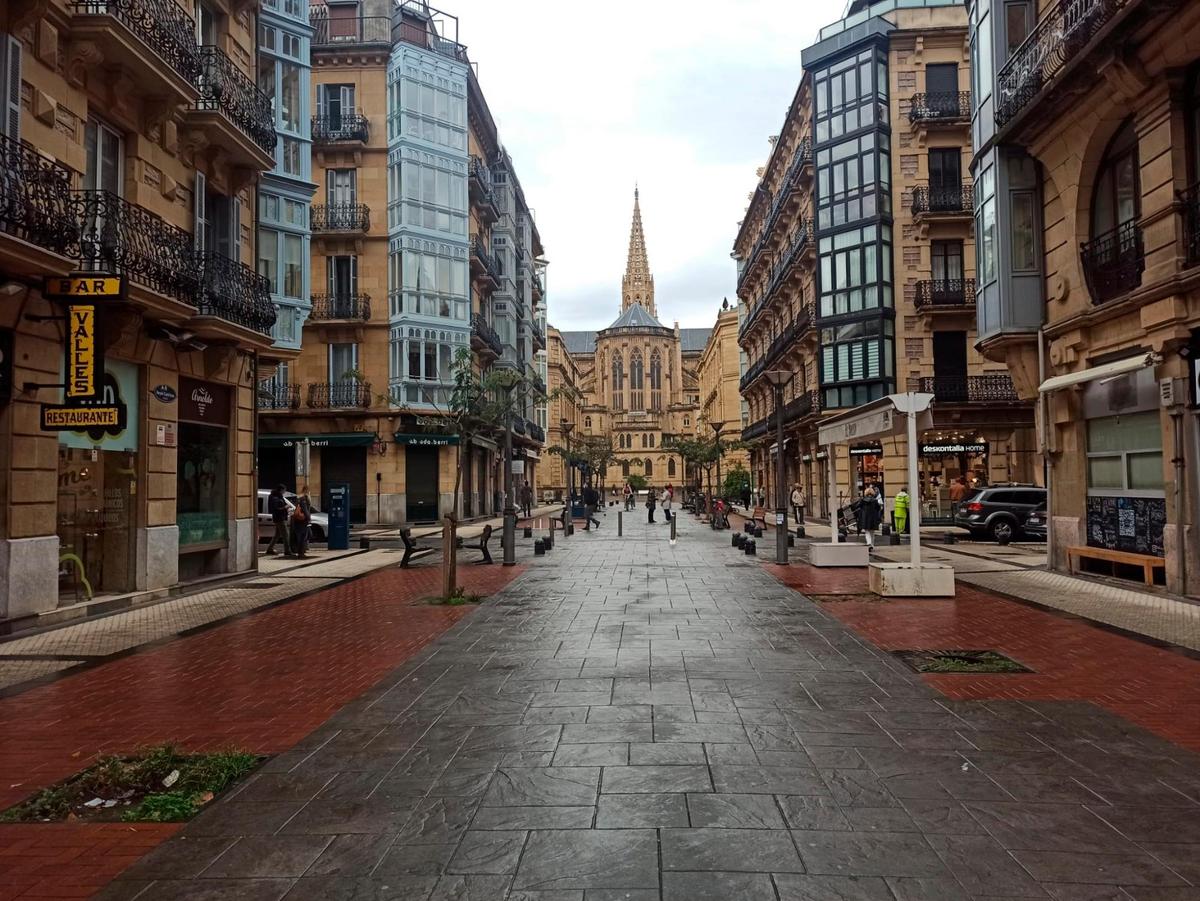 Zona de bares en San Sebastián.