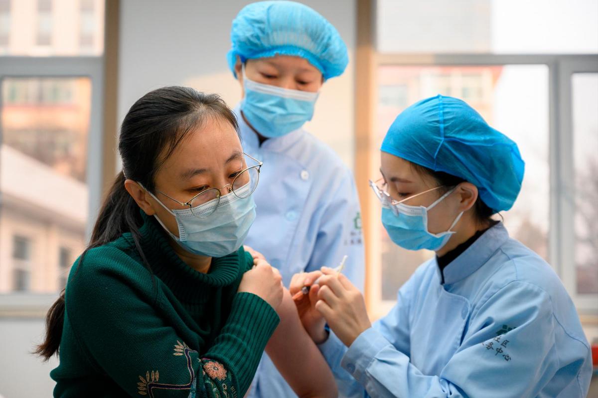 Vacunación del coronavirus en China.