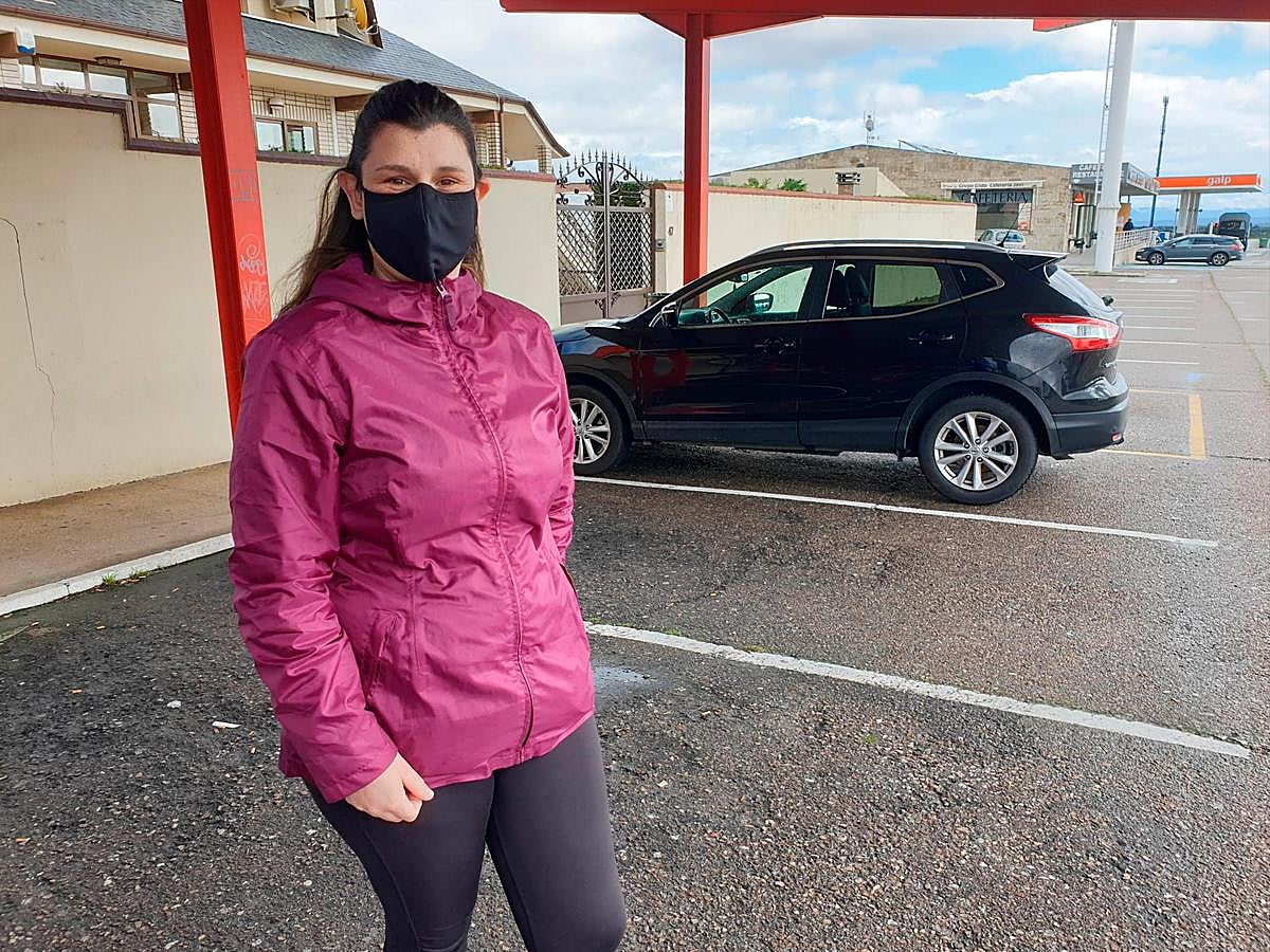 Joana Morgado, trabajadora transfronteriza en Fuentes de Oñoro.