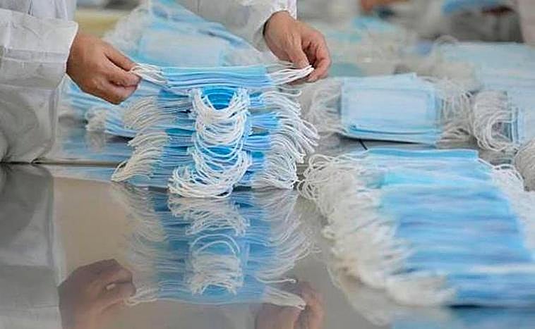 Mascarillas higiénicas.