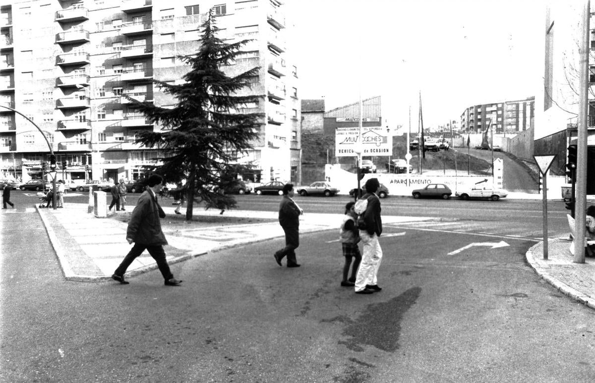 Paseo de la Estación sin el túnel de la Radio en 1995.