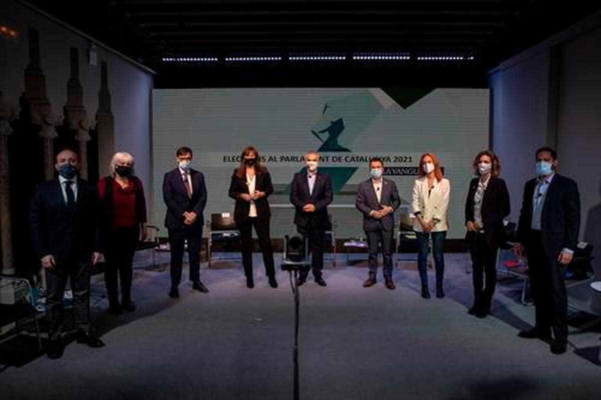 Los candidatos a las elecciones catalanas.