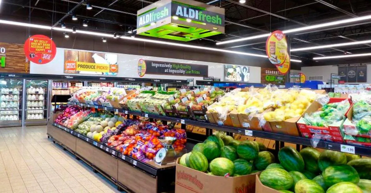 Interior de un supermercado.