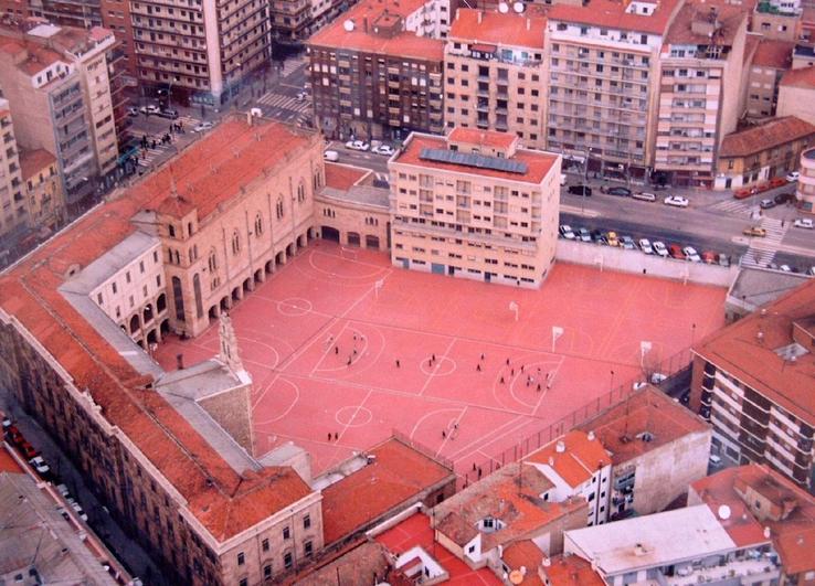 Vista cenital del colegio salesiano María Auxiliadora