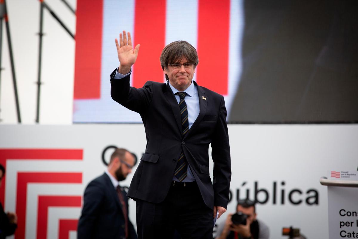 Puigdemont, durante un acto.