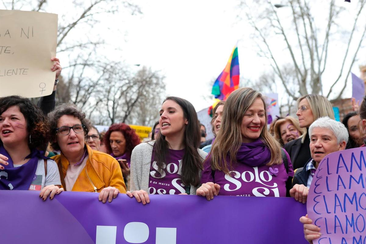 Manifestación del 8M el año pasado en Madrid