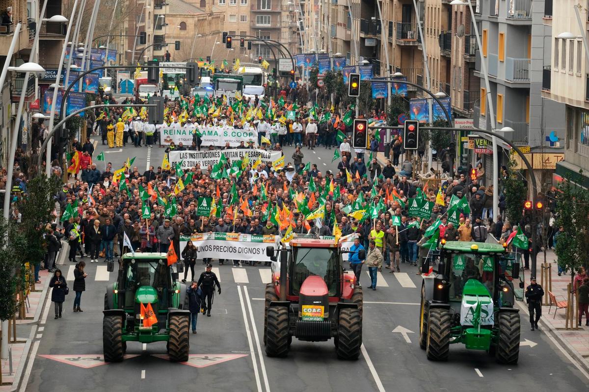 Tractorada del pasado año en Salamanca.