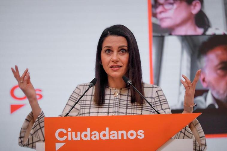 La presidenta de Ciudadanos, Inés Arrimadas.