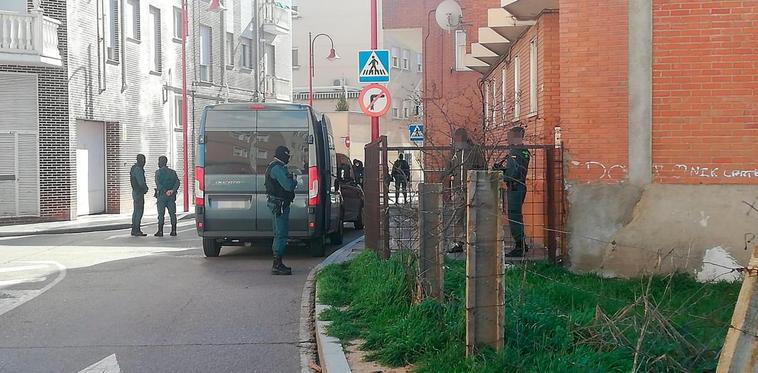 La Guardia Civil en la operación antidroga.