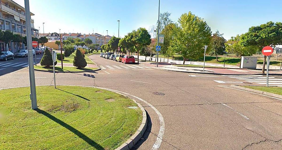 Lugar en el que se produjo el atropello del ciclista.