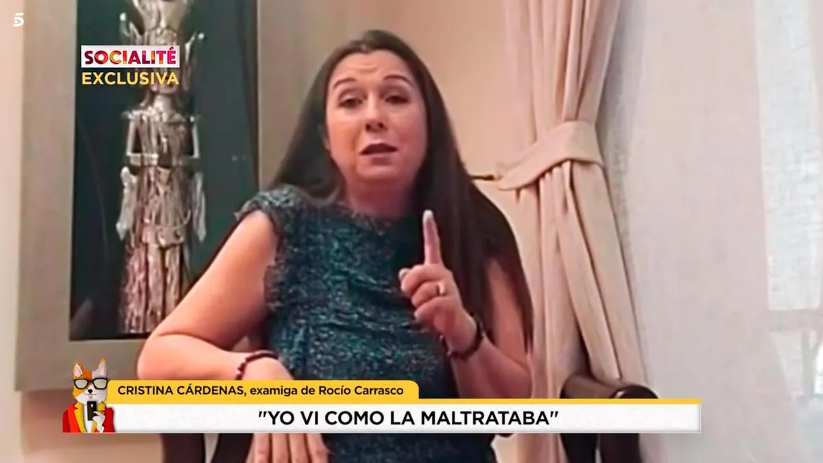 Cristina Cárdenas en la entrevista.