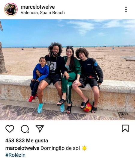 El futbolista Marcelo, ‘pillado’: viaja saltándose el cierre perimetral, sube una foto y la Generalitat le abre expediente