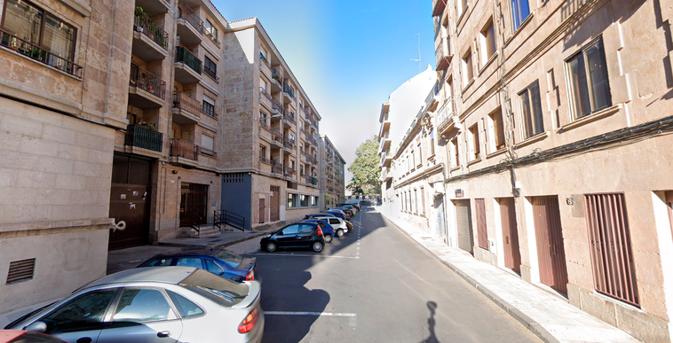 Calle Santa María la Blanca de Salamanca, donde ocurrieron los hechos