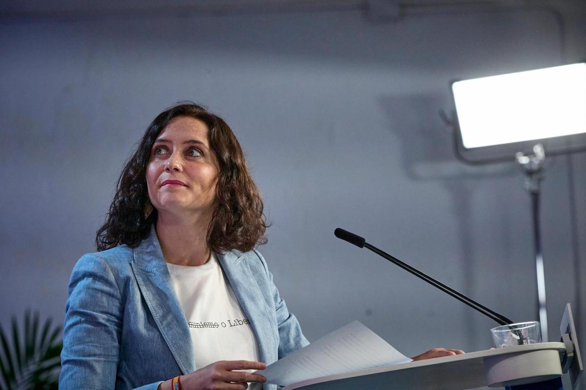 La presidenta de la Comunidad de Madrid, Isabel Díaz Ayuso