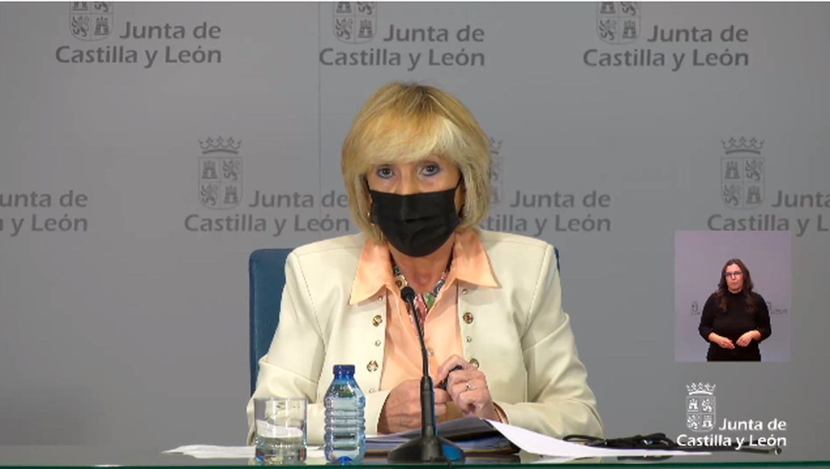 La consejera de Sanidad de la Junta de Castilla y León, Verónica Casado