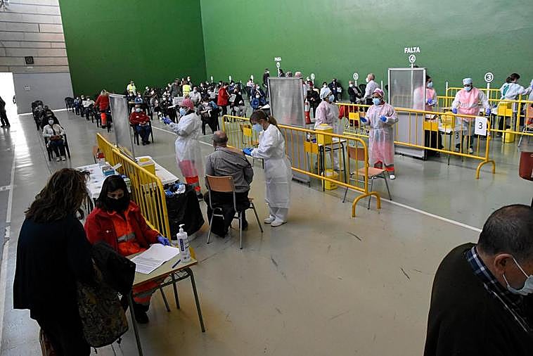 Vacunación masiva hace unos días en Ciudad Rodrigo